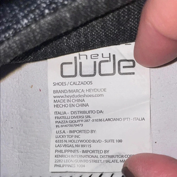 Hey Dude Black and Gray Loafers with Flexible Sole and Moccasin Design - Picture 10 of 12